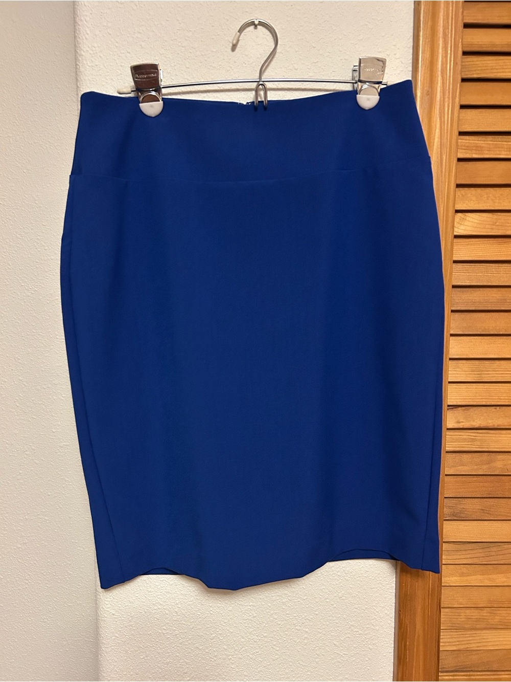 Ellen Tracy Cobalt Blue Ponte Pencil Skirt